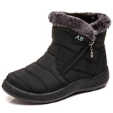 Women Boots Super Warm Winter Shoes For Women Ankle Boots Waterproof Snow Botas Mujer Short Black Low Heels Winter Boots