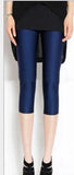 Summer Fluorescent Shiny Leggings Women Spandex Shinny Pant Elasticity Casual Trousers High Waist