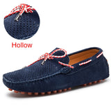 Size 38~47 Genuine Leather Loafers Hot Sale Driving Shoes Fashion Casual Shoes Original Design Summer Flats Moccasins
