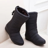 Women Boots Waterproof Down Winter Boots Female Warm Ankle Snow Boots Ladies Shoes Woman Winter Shoes Heels Botas