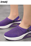 Women Sandals Air Mesh Summer Sandals With Platform Heels Shoes Women Casual Slippers Beach Summer Shoes Wedges Sandalias
