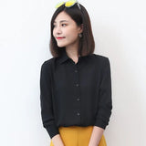 Chiffon Shirts Womens Tops And Blouse 2021 New Casual Multi Color Womenswear Plus Size Long Sleeve Blouses Clothing