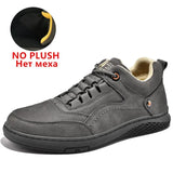 Men Boots Leather Men's Snow Boots Luxury Mens Sneakers Winter Shoes for Men Outdoor British Autumn Spring Boots
