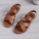 Breakj Style Flat Bottom Open Toe Sandals Female Summer New Comfortable Wear Casual Versatile Plus Size Women's