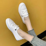 New Summer Style 2023 Trendy Girls' White Shoes Are Fashionable, Simple, Leisure, Travel, Women's Board