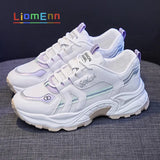 Chunky Sneakers Women Shoes 2021 Fashion Korean White Casual Running Sport Shoe Platform Vulcanized Tennis Basket