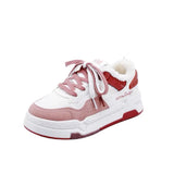 Breakj Winter Plus Velvet New Korean Version Of In Small White Shoes Female Students Warm Sneakers Casual Thick-Soled High-Heeled