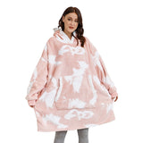 Blanket Men Women Giant Oversize Hoodie Sweatshirt Sweat Hooded Winter Bathrobe Blanket Sherpa Fleece