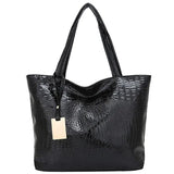 New Brand Fashion Casual Women Shoulder Bags Silver Gold Black Crocodile Handbag PU Leather Female Tote Bag Ladies Hand
