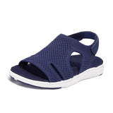2021 New Women's Soft & Comfortable Sandals Mesh Upper Breathable Sandals Adjustable Cross-strap Design women