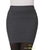 Summer Skirts Sexy Short Ladies Skirt High Waist A-Line Skirts High Elastic Black Red Pleated Skirt Candy