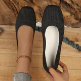 And Autumn 2025 New Large-Size Single-Shoe Women Fashion Pure Color Flying Flat