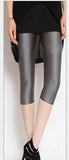 Summer Fluorescent Shiny Leggings Women Spandex Shinny Pant Elasticity Casual Trousers High Waist