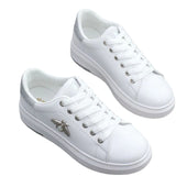Women Casual Shoes 2022 New Women Sneakers Fashion Breathable PU Leather Platform White Women Shoes Soft Footwears