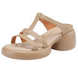 2024 New Summer Leather With Waterproof Platform Platform Roman