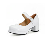Bridal Wedding Large Size Sweet Lolita Girls Red Black Buckle Decoration Casual Mary Janes Platform Shoes Women Gothic