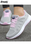 Sneakers Women Summer Breathable Female Shoes Mesh Flat Luxery Walking Casual Running Sports Shoes Plus Size Woman