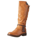 Mid-calf Boots Women's Zip High Boots Woman Keep Warm Low Heels Ladies Comfort Shoes Western Boots Female Drop
