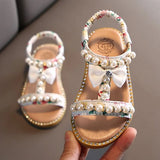 Style Sandals Children Casual Shoes Toddler Kids Girls Beach Sandals Cute Bow Girls Princess Shoes 1-10 Years