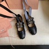 Spring Women Mary Jane Shoes Fashion Round Toe Ladies Comfort Soft Sole Flats Women's Comfort Ballerinas