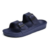 Sandals Women Men 2021 New Lightweight Candy Color Two Buckle Flats Slippers EVA Comfortable