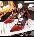 Pumps luxury Crystal Slingback High heels Summer bride Shoes Comfortable triangle Heeled Party Wedding Shoes