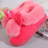 Slippers For Women Winter Warm Cotton Slippers Ladies Winter Velvet Home Floor Thick Bottom Cartoon House leisure