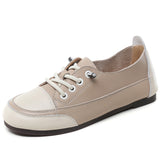 Breakj And Summer Soft Leather Soft Soles Women 2023 Flat Leathery Lazy Shoes Women's Shoes