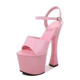 Breakj Hate Day High Nightclub Super High-Heeled Shoes Sandals Women's Work Shoes Runway Show Pole Dance Shoes Waterproof