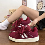 Breakj New Board Shoes Female Platform Solid Color Campus Wind Small White Shoes Funds Multi-Color Fashion Light Regular