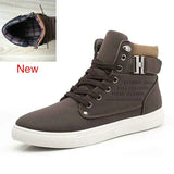 2022 Hot Men Shoes Fashion Warm Fur Winter Men Boots Autumn Leather Footwear For Man New High Top Canvas Casual Shoes