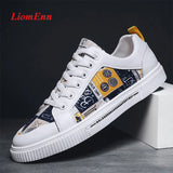 Spring Graffiti Yellow White Sneakers Women Flat Shoe Tennis Female Summer Casual Sport Vulcanized Shoes Woman basket
