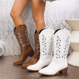 Breakj The Autumn And Winter Of 2025, The Children Of The New Embroidered Western Cowboy Boots Are Thick And The Xinjiang Grassland Wears Knight