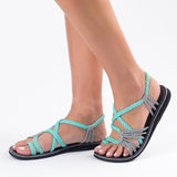 Sandals Rope Bohemia Beach Flip Flops Casual Flats Ladies Outdoor Open Toe Flat Sandals Summer 2020 Women's Fashion