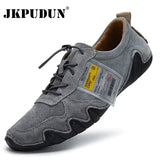 Casual Shoes Leather Fashion Men Sneakers Handmade Breathable Mens Loafers Moccasins Luxury Brand Boat Shoes