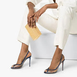 Furtado Summer Women sexy peep toe pvc Sandals Stilettos Heels 11cm Sexy Buckle Strap Women's Shoes sling back ladies