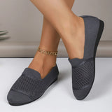 Flat-Bottomed Knitted Low-Shoe Single-Shoe Women's Foot Pedaled Shallow Bean