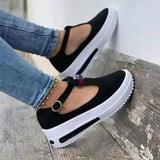 Breakj 2025 Summer New Fashion Round Head Shakes The Bottom Of The Women's Sports Wind-Thick-Soled