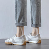Training Shoes Soft Leather Small White Shoes Soft Soles Soft Surface Comfortable Women's Shoes 2024 New Agan Shoes Leisure Sports
