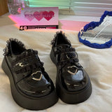 2022 NEW Lolita shoes chain platform shoes Japanese JK uniform shoes Kawaii mocassin loafers women college girls mary jane