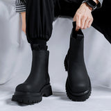 Breakj / Winter 2023 Fashion Thick Bottom Joker Chimney Casual Vintage Middle Sleeve For Chelsea Boot