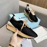 Platform Casual Running Shoes Women Flat Mixed Color Lace Up Patchwork Sneakers Outdoor Walk Tennis Shoes Zapatillas