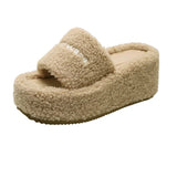 Breakj Women Wear 2023 Full-Length Teddy Slippers With Open-Toe