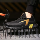 Men's Safety Shoes Boots With Steel Toe Cap Casual Men's Boots Work Indestructible Shoes Puncture-Proof Work