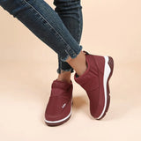 Women's Shoes Snow Boots Winter Round Toe Outdoor Warm Waterproof Plush Velvet Short-tube Botas Ankle Snow