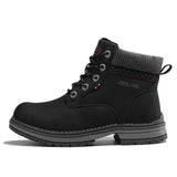 New Women Winter Snow Boots Fashion Leather Warm Plush Martin boots Outdoor Casual British Retro Ladies Pink Ankle