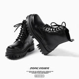 Breakj Martin Boot Men's High Top British Style Vintage Platform Shoes