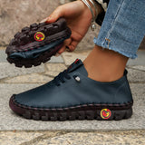 Breakj Single Shoes 2025 Autumn New Soft Back Hand Sewing Large-Size Casual Women's One-Legged Lazy