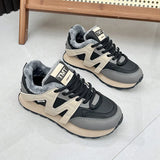 Breakj Bottom Dad Shoes Female 2023 Winter New Add Velvet Versatile Student Cotton Shoes Tide Casual Sports Shoes