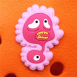 1pcs Human Organs Shoe Charms Heart Brain Stomach PVC Shoe Accessories Decoration Fit Croc Jibz Party Kids